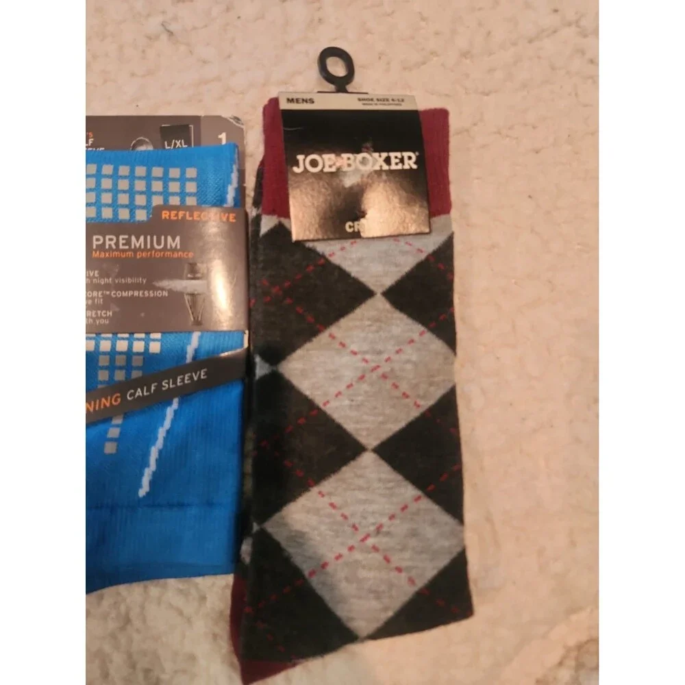 Mens Socks Lot 5 Pairs NWT Polo Ralph Lauren Joe Boxer Crew C9 Champion L XL